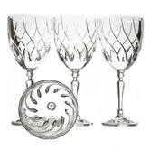 Fuego Vino Red Wine Glass With Crystal Flame Motif (Set of 4)