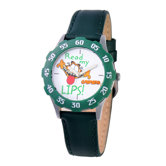 Tween Time Teacher Leather Strap Watch
