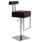 Aria Adjustable Bar Stool in Chocolate
