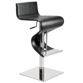 Portland Adjustable Bar Stool in Black