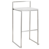 Genoa Bar Stool in White