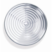 Concentric Clock in Silver /  White