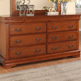 Louie Philippe 6 Drawer Dresser