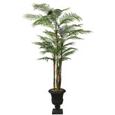 96" Realistic Areca Palm Tree in Decorative Planter