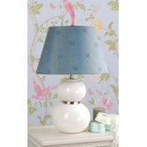 Keal Table Lamp with Lucille shade in White