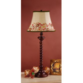 Somerset Table Lamp with Amelia Shade in Brown