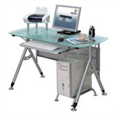 Glass Surface Computer Desk