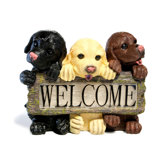3 Light Welcome Dog Sign