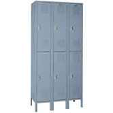Set-up Double Tier - 3 Wide Locker