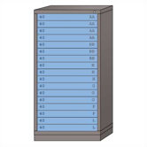 Counter High Standard Cabinet with 1 Drawer and 1 Open Shelf: 30" W x 28 1/4" D x 30 1/8" H