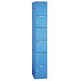Quiet Door Locker - Six Tiers - 1 Section - No Legs or Louvers (Unassembled)