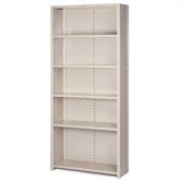 8000 Series Closed Shelving - 6 Heavy-Duty Shelves: 84" H x 42" W x 18" D