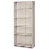 8000 Series Closed Shelving with Open Back - 6 Shelves: 84" H x 36" W x 12" D
