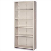 8000 Series Closed Shelving with Open Back - 6 Shelves: 84" H x 36" W x 18" D