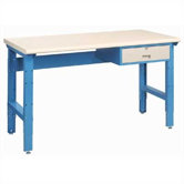 Basic Workstation with Drawer, 34" Depth