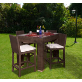 Atlantic 5 Piece Bar Height Dining Set