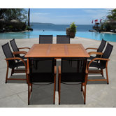 Amazonia Jersey 9 Piece Dining Set