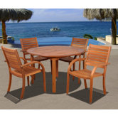 Amazonia Maryland 5 Piece Dining Set