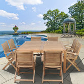 Amazonia Teak Cincinnati 9 Piece Dining Set