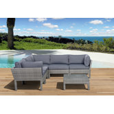 Atlantic 6 Piece Deep Seating Group with Cushion