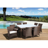 Atlantic Liberty Deluxe 9 Piece Dining Set