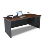Pronto 66" Single Pedestal Computer Desk