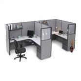 Two Person L-Shape Desk Office Suite