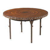 Chatham Run Heartwood Round Dining Table with Faux Top