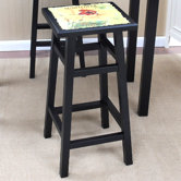 30" Sunflower Bar Stool in Distressed Antique Black