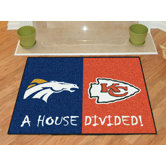 NFL House Divided Novelty Rug