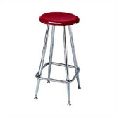 Height Adjustable Solid Plastic Stool with Footring