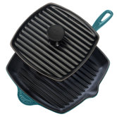 Enameled Cast Iron 10" Caribbean Grill Pan Set