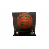 Deluxe Basketball Display with Gold Risers