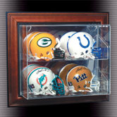 Four Mini Helmet "Case-Up" Display