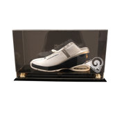 Single Shoe Display Case with Gold Risers