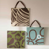 Bali Three Piece Wall Decor with Ribbon Set