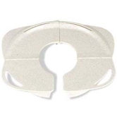 Folding Potty Seat with Handles in White
