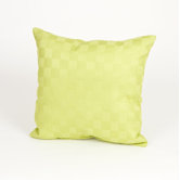 LuLu Green Pillow with Checker Pattern