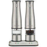 Rechargeable Salt & Pepper Mills in Stainless Steel