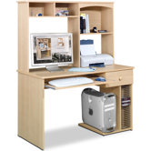 Alegra 48" W Student Computer Desk and Hutch