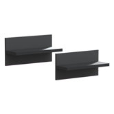 Sereni-T Wall Shelf in Black (Set of 2)