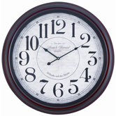 Calhoun Wall Clock in Mahogany