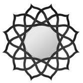 Comran Mirror in Distressed Aged Black