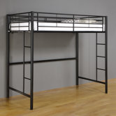 Twin Loft Bed with Built-In Ladder