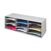 12 Compartment Organizer, 32-1/2"x11-1/2"x10-1/4", Platinum