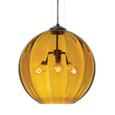 World 3 Light Globe Pendant