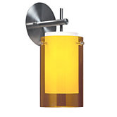 Echo One Light Wall Sconce in Satin Nickel