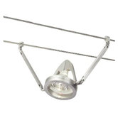 Bare One Light Track Light in Satin Aluminum