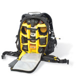 Camera Parallax Recycled Backpack in Black