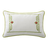 Gramercy Paisley Breakfast Pillow in White